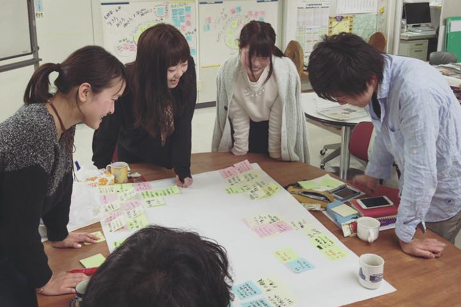 学生たちが活動を考えるワークショップの様子